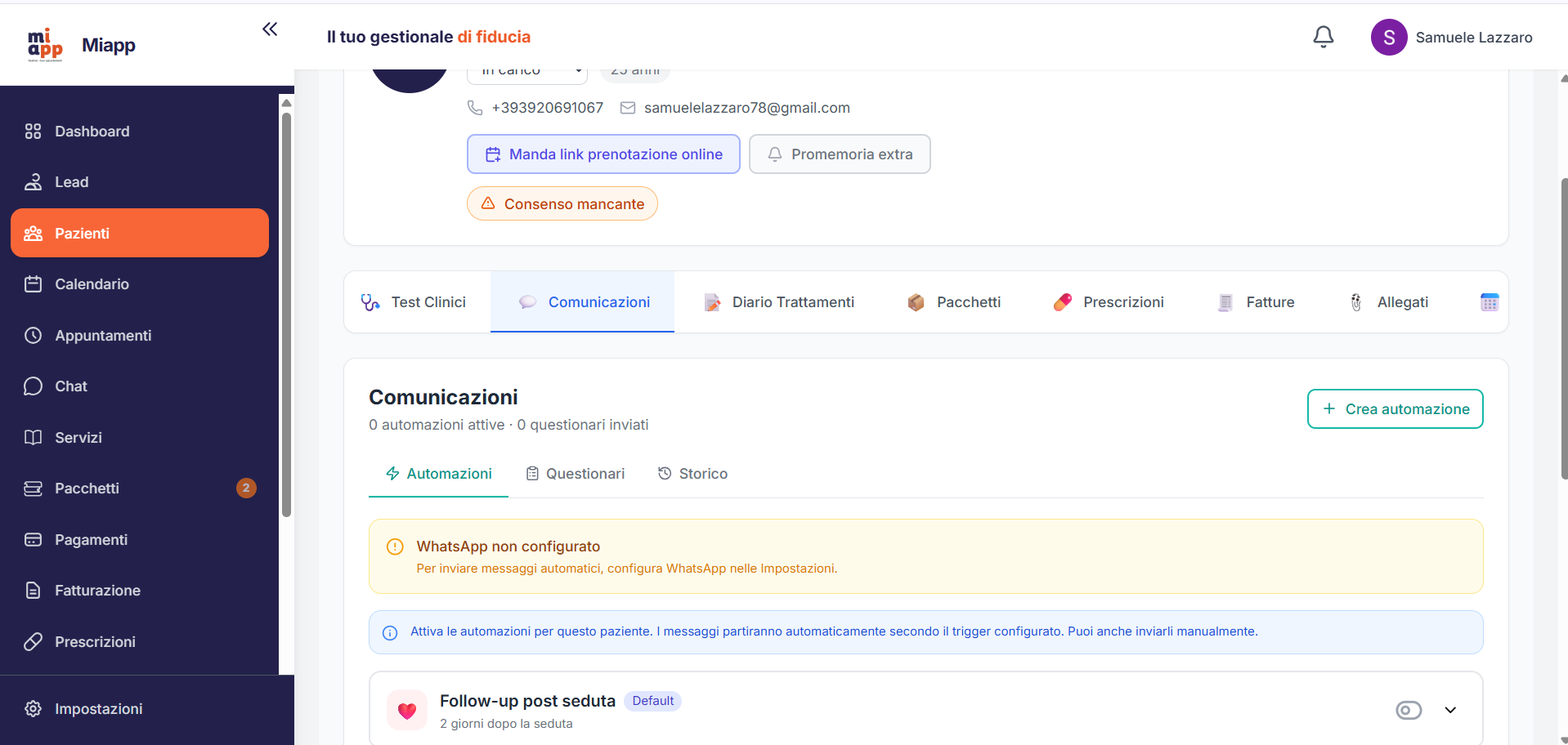Automazioni MiApp